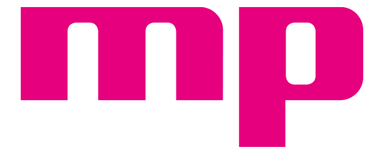 Messeprojekt GmbH Uppercase magenta letters 'mp' in a modern, rounded font.